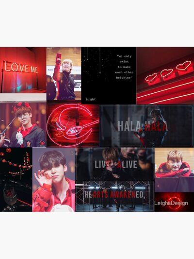 Ateez - Yunho & Hongjoong Aesthetic Tapestry Official Ateez Merch