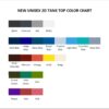 tank top color chart - Ateez Gifts