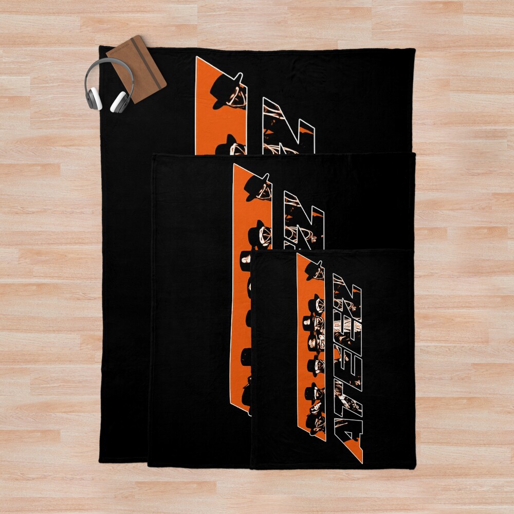 Ateez - Orangelogo Throw Blanket Official Ateez Merch