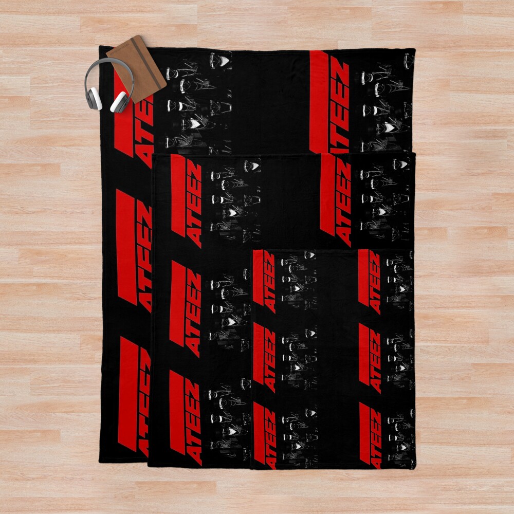 Ateez Throw Blanket Official Ateez Merch